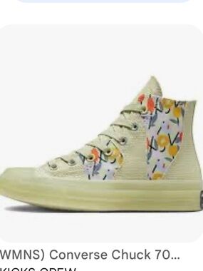 Converse Chuck 70 High “We are All Stronger Together” Sneaker Green Floral